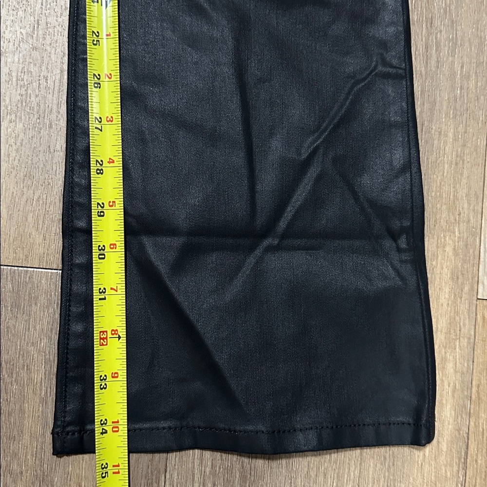 NWT Banana Republic Low Rise Bootcut Faux Leather Jean Pants - Picture 2 of 6